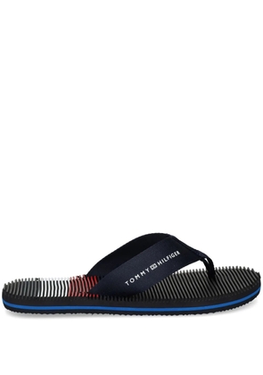 Tommy Hilfiger logo-print flip flops - Blue