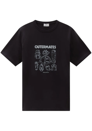 Woolrich logo-print organic cotton T-shirt - Black
