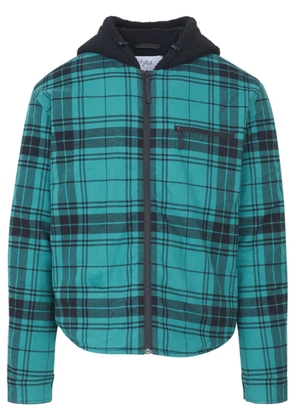 Aztech Mountain check-pattern hoodie - Green