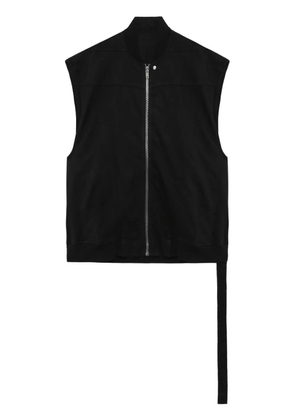 Rick Owens DRKSHDW zip-up cotton vest - Black