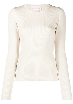 REMAIN ribbed slim-fit jumper - Neutrals