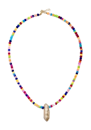 Roxanne First 9kt yellow gold jade necklace