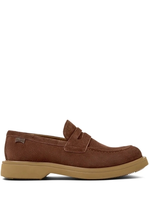 Camper Norman penny suede loafers - Brown