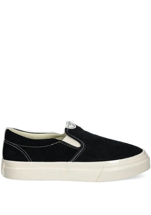 Stepney Workers Club Lister Optical suede sneakers - Black