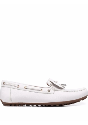 Geox lace-up detail loafers - White