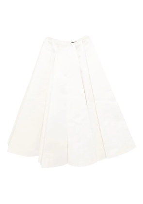 A.W.A.K.E. Mode satin panelled skirt - White