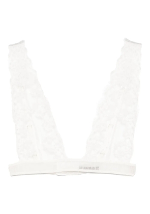 Kiki de Montparnasse Tetine lace tetine bra - White