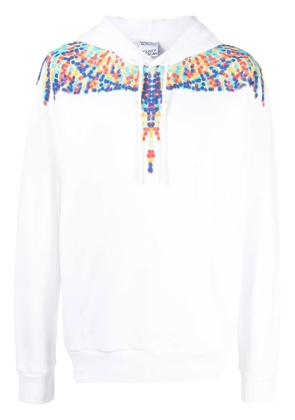 COUNTY OF MILAN cotton drawstring hoodie - White