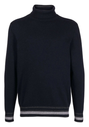 N.Peal roll-neck jumper - Blue