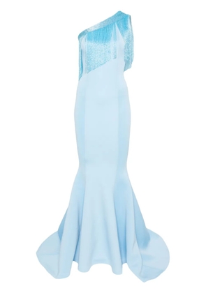 AAVVA one-shoulder asymmetric gown - Blue