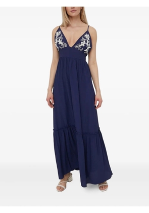 Beatrice B embellished tiered maxi dress - Blue
