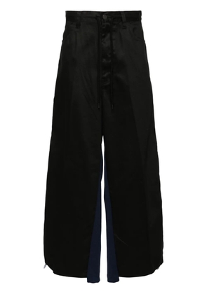 Facetasm contrasting-panel track pants - Black