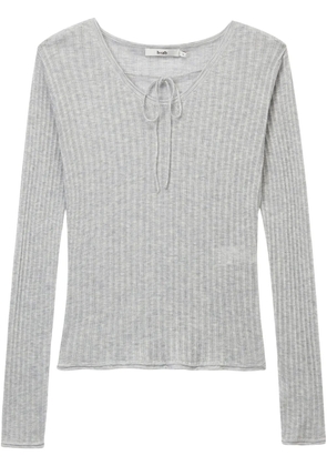 b+ab ribbed-knit top - Grey