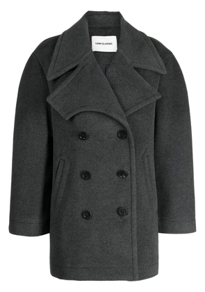 Low Classic notched-lapels double-breasted coat - Grey