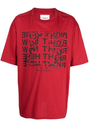 Takahiromiyashita The Soloist graphic-print short-sleeved T-shirt - Red