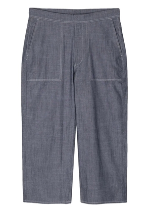 Alpha Industries straight-leg cotton trousers - Blue