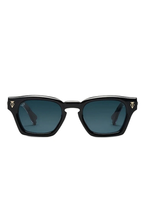 T Henri Eyewear Gyra temple-detail rectangle sunglasses - Black