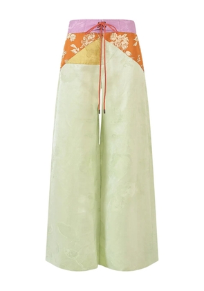 Rosie Assoulin Harbor jacquard trousers - Yellow