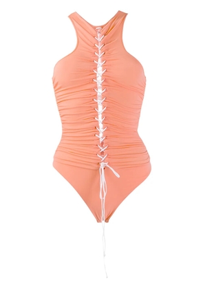 UNRAVEL PROJECT cross-lace body - Orange