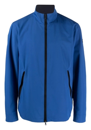 Paul & Shark logo-patch zip-up jacket - Blue