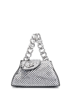 GCDS micro Comma mirror bag - Silver