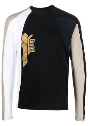 GmbH colour-block logo-print T-shirt - Black