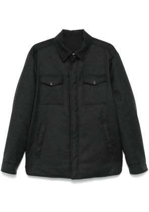 Canali reversible wool jacket - Green