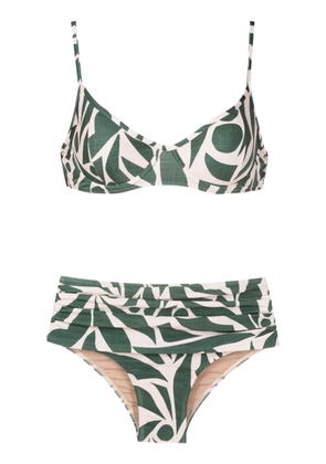 Lygia & Nanny Liliane abstract-print bikini - Green