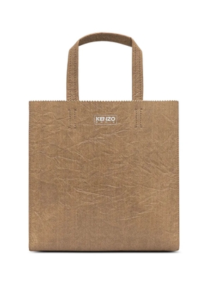 Kenzo small leather tote bag - Neutrals