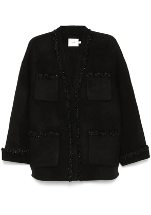 b+ab embellished trim jacket - Black