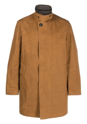 Mackintosh Norfolk single-breasted cotton coat - Brown