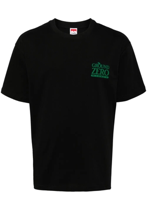 Ground Zero logo-print cotton T-shirt - Black