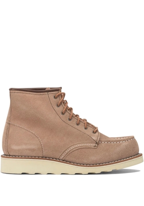Red Wing Shoes lace-up stitching boots - Brown