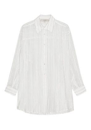 REMAIN striped button-down shirt - White