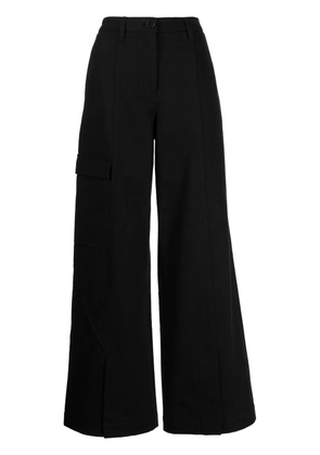 Goen.J wide-leg cargo trousers - Black