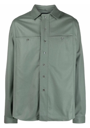 Qasimi chest-pocket longsleeved shirt - Green