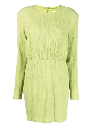 Gestuz crease-effect drop-shoulder dress - Green