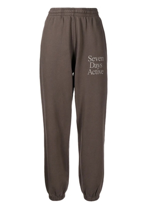 7 DAYS Active logo-print track pants - Grey