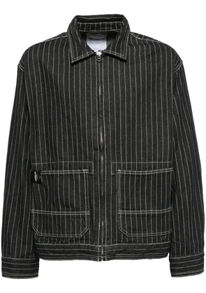 CHOCOOLATE stripe denim jacket - Black