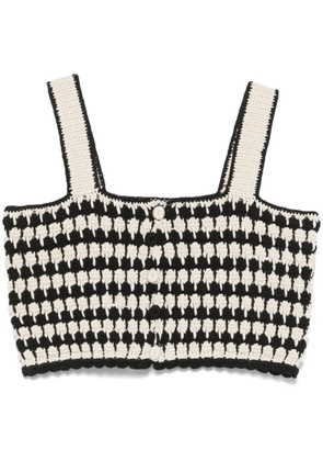 Giuseppe Di Morabito crochet-knit top - Black