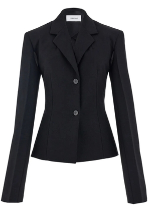 Ferragamo open-sleeves wool-blend blazer - Black