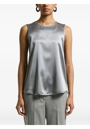 Peserico silk-blend sleeveless top - Grey