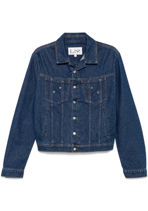 Ludovic de Saint Sernin Self Portrait-print denim jacket - Blue