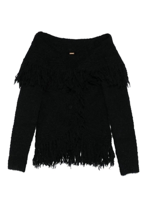 Cult Gaia Michelle fringe-trimmed cardigan - Black