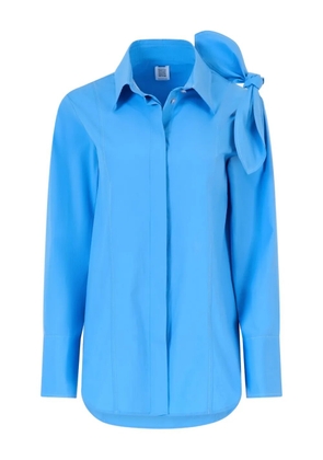Rosie Assoulin knotted poplin shirt - Blue