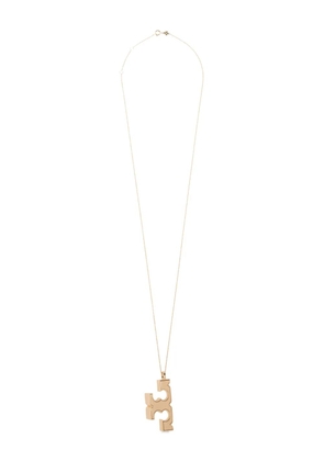 Tory Burch logo pendant necklace - Gold
