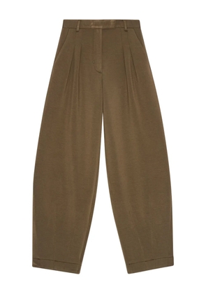 REMAIN pleated tapered trousers - Brown
