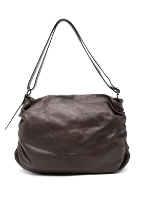 Reptile's House ruched shoulder bag - Brown