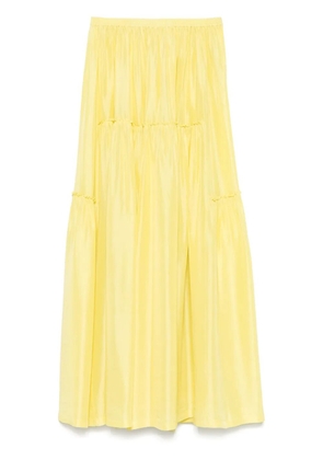 Tela silk maxi skirt - Yellow