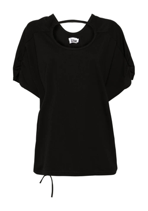 izzue cut-out detail T-shirt - Black